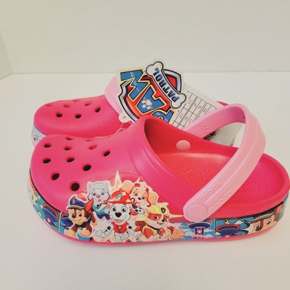 New Crocs Paw Patrol Kids Size C11 Pink Classic Clogs - Picture 2 of 11